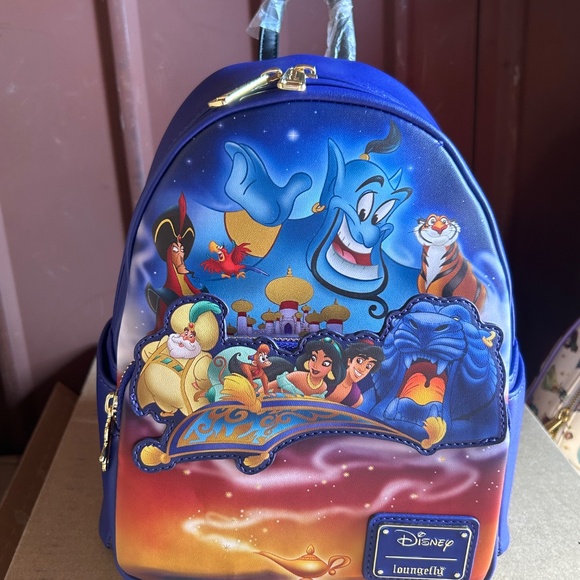 Loungefly Aladdin Anniversary Jasmine Genie Mini Backpack Disney main image 5